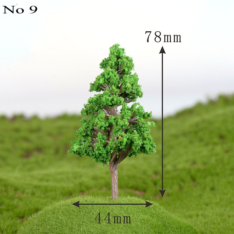 10 PCS Mini Tree Artificial Plants Branch Flowers Wedding Home Garden Decoration DIY micro-landscape succulent plants Decor: No 9