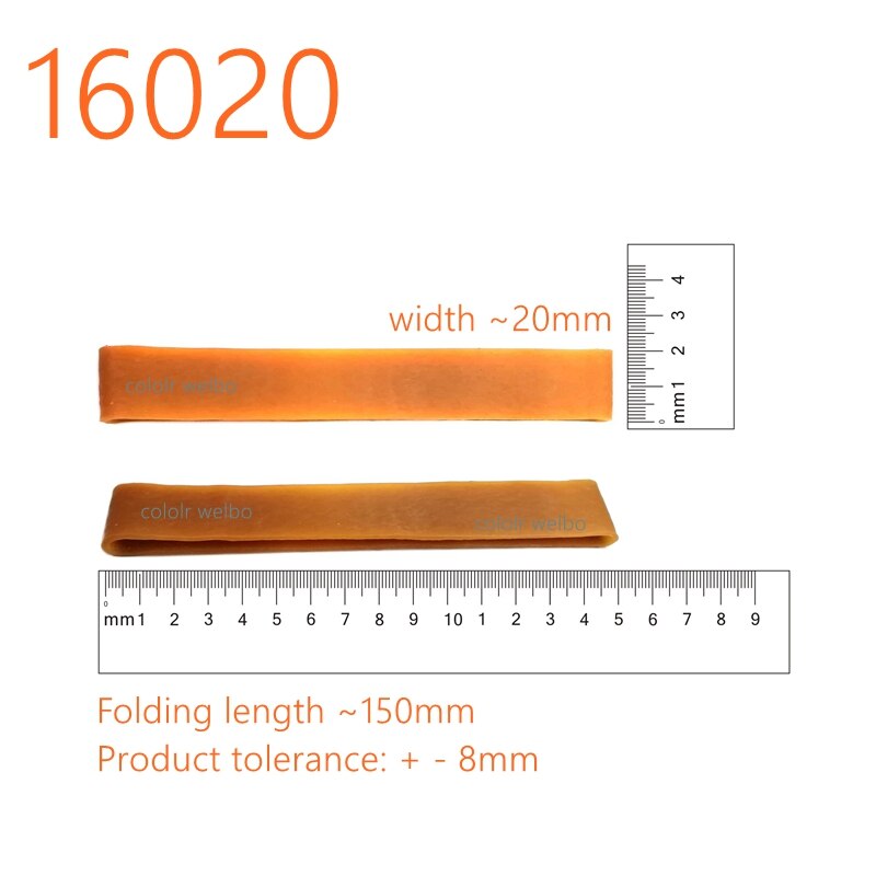 width rubber band 160x20mm Lengthening and stretching perimeter and fold length 160MM nature-friendly 20mm width rubber band