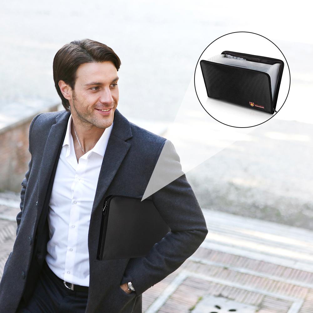 Waterproof Organ Data File Fire Folder Waterproof Fire File Bag for Home School Office