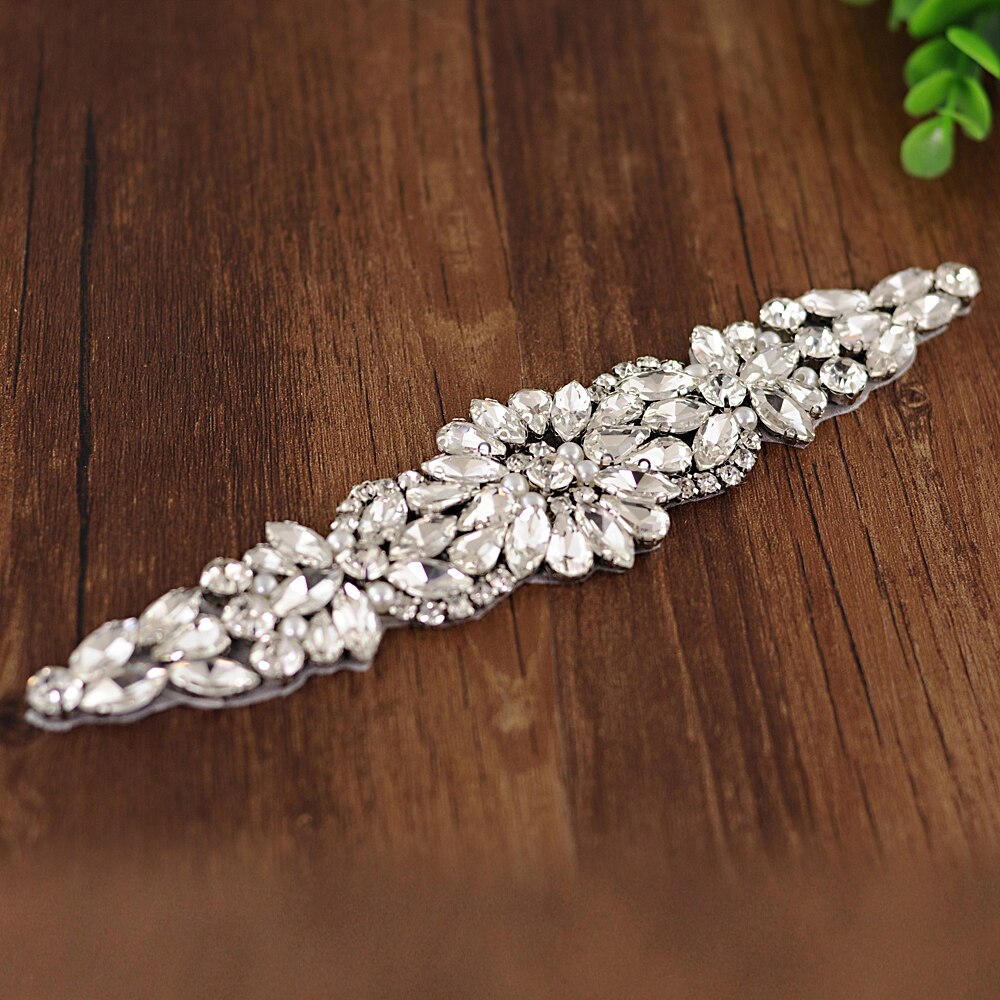 Strass riem pailletten trouwjurk riem bruidsjurk riem bruidsaccessoires riem voor avondfeestjurk scs 407