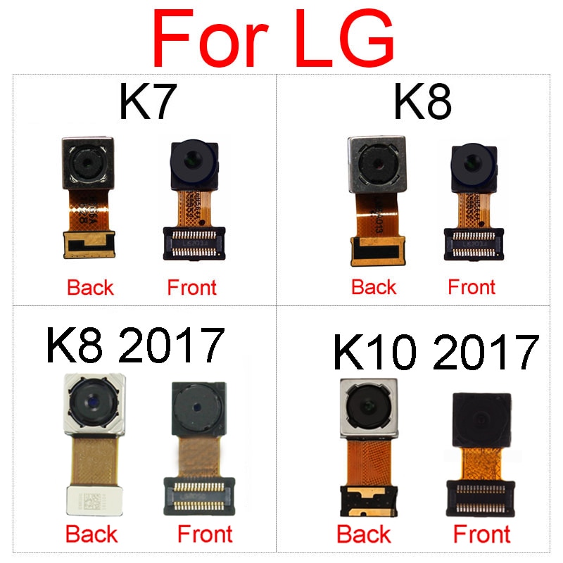 Voorkant & Achter Back Camera Module Voor Lg K7 K8 K10 K8 M200N US215 K10 M250 Kleine + Belangrijkste Grote Camera Reparatie Onderdelen
