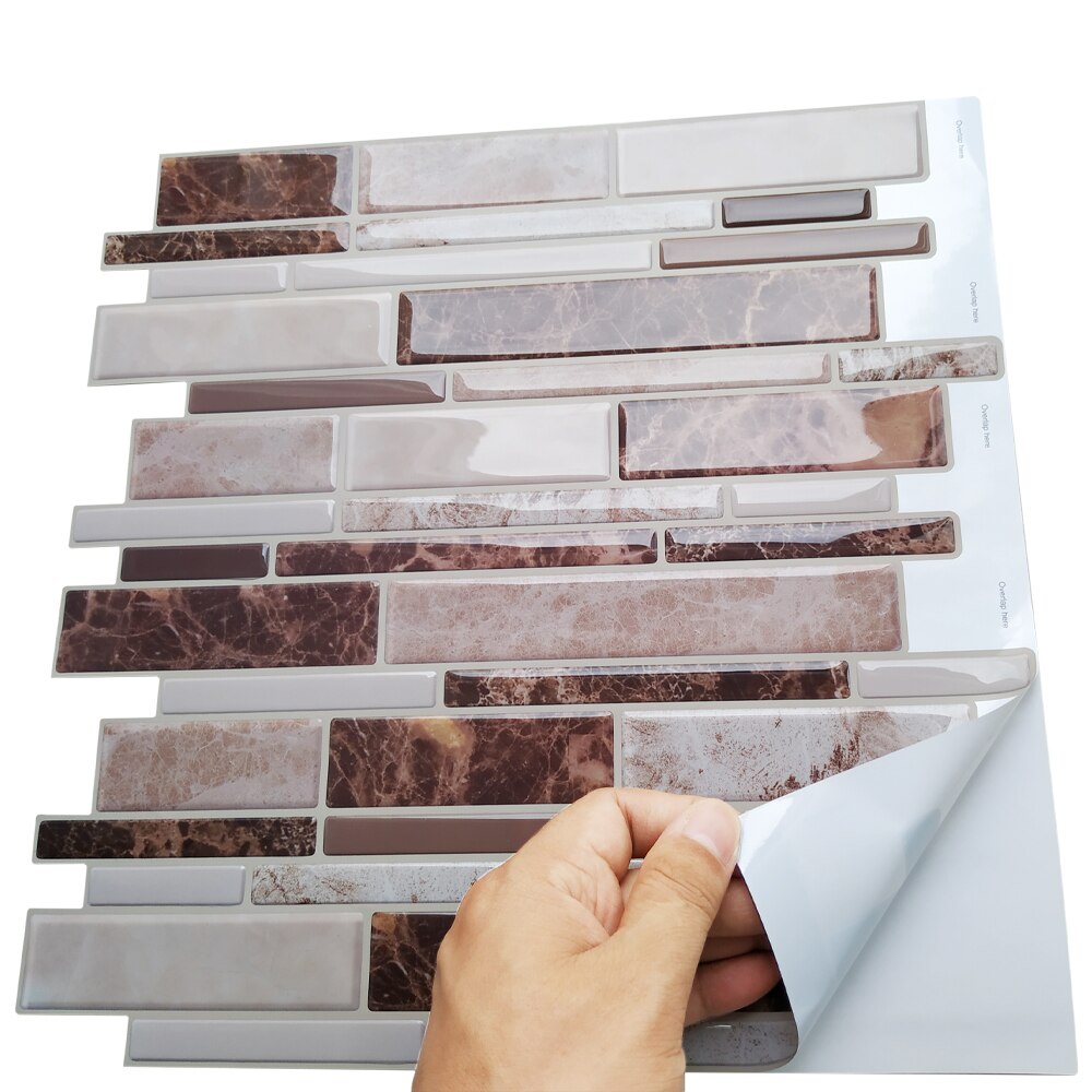 Smart selvklæbende mosaik backsplash køkken subway skrælle og klæbe fliser