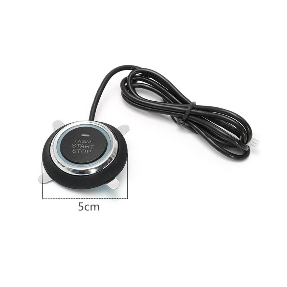 Okeytech universeel 12v-inch autoalarm met één knop start, motor, drukknop, keyless entry-systeem met afstandsbediening, start/stop