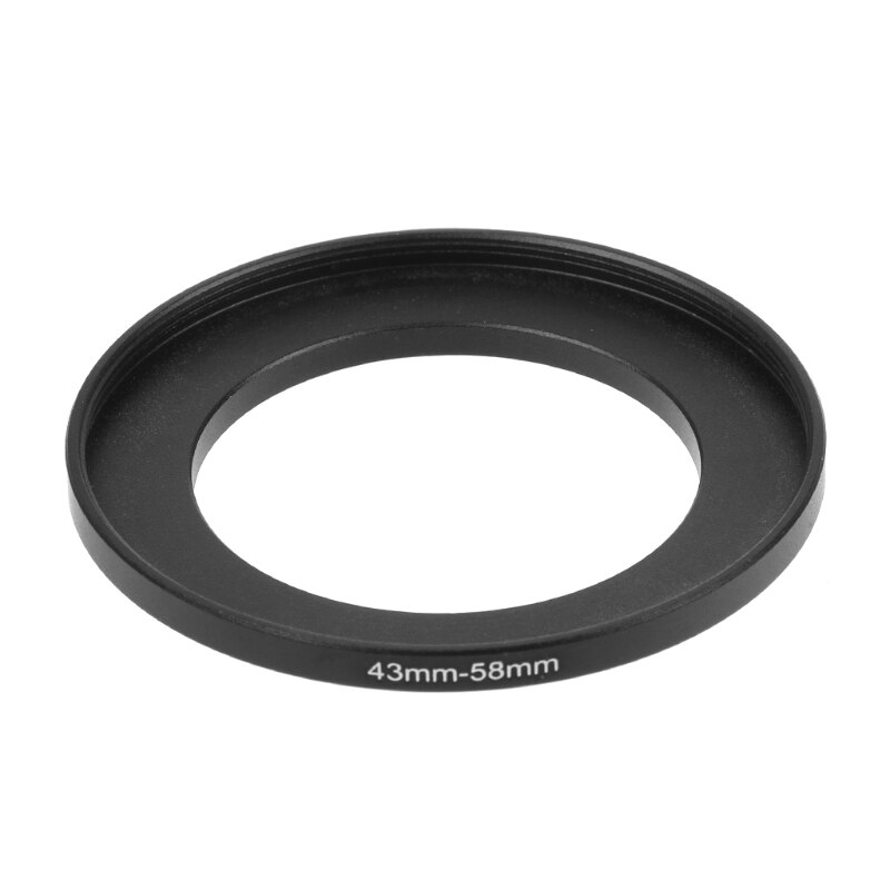 43Mm Tot 58Mm Metalen Step Up Ring Lens Adapter Filter Camera Tool Accessoires