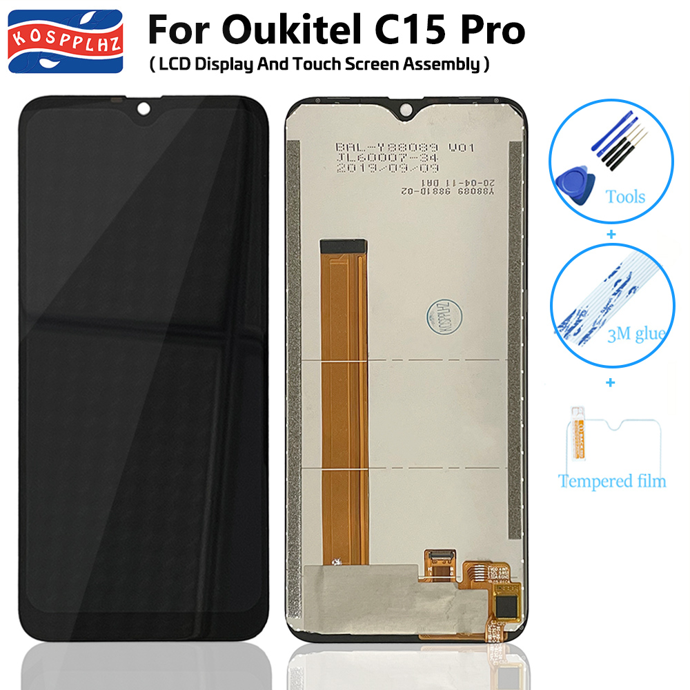 KOSPPLHZ 6.09&quot; For OUKTEL C15 Pro LCD + Touch Screen Sensor 100% Guarantee Good Display For Oukitel C15Pro Phone Accessories