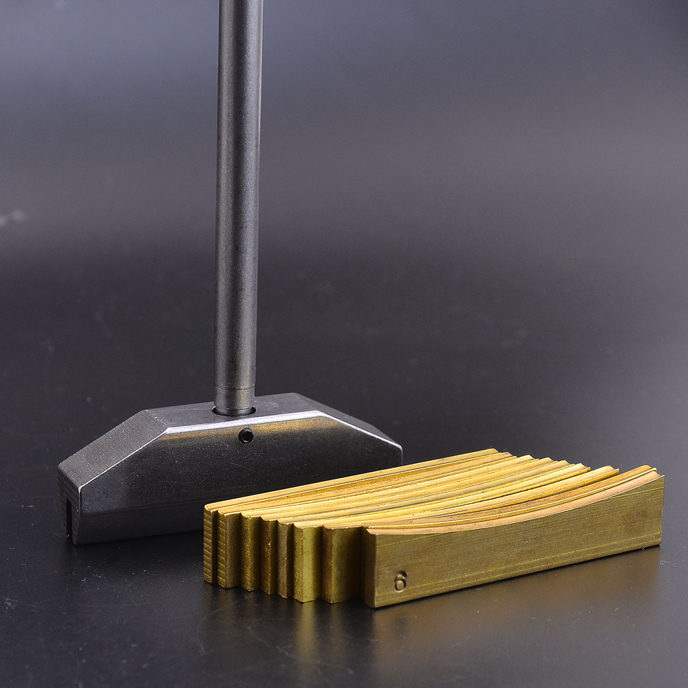 Caul per pressa per tasti della tastiera con inserto in ottone per chitarra basso