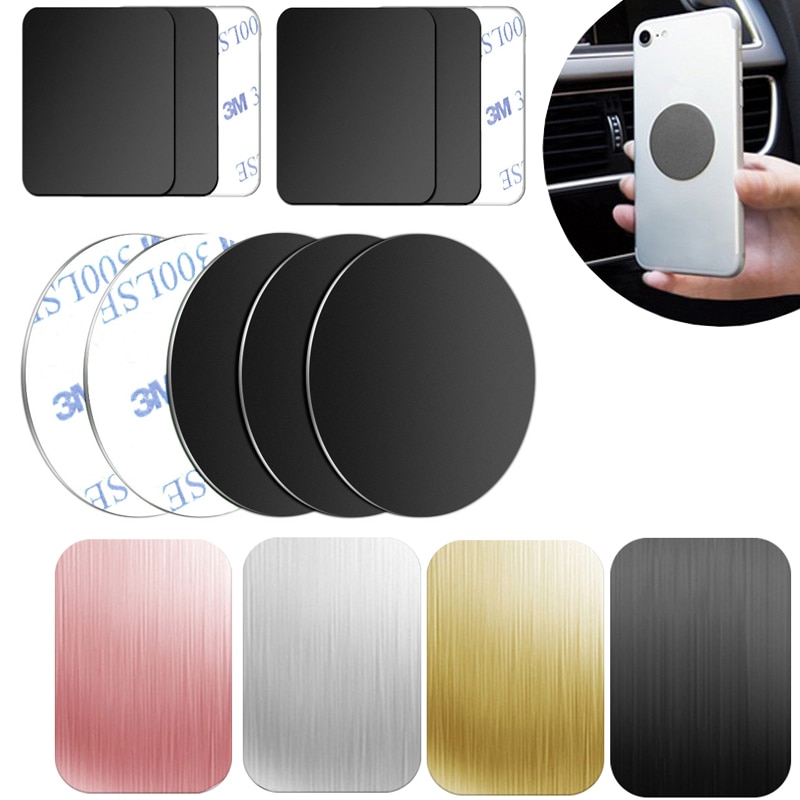 Telefoon Case Magneet Sticker Metalen Plaat Schijf Voor Magneet Auto Telefoon Houder Ijzeren Plaat Sticker Mobiele Magneet Houder Stand Accessoires