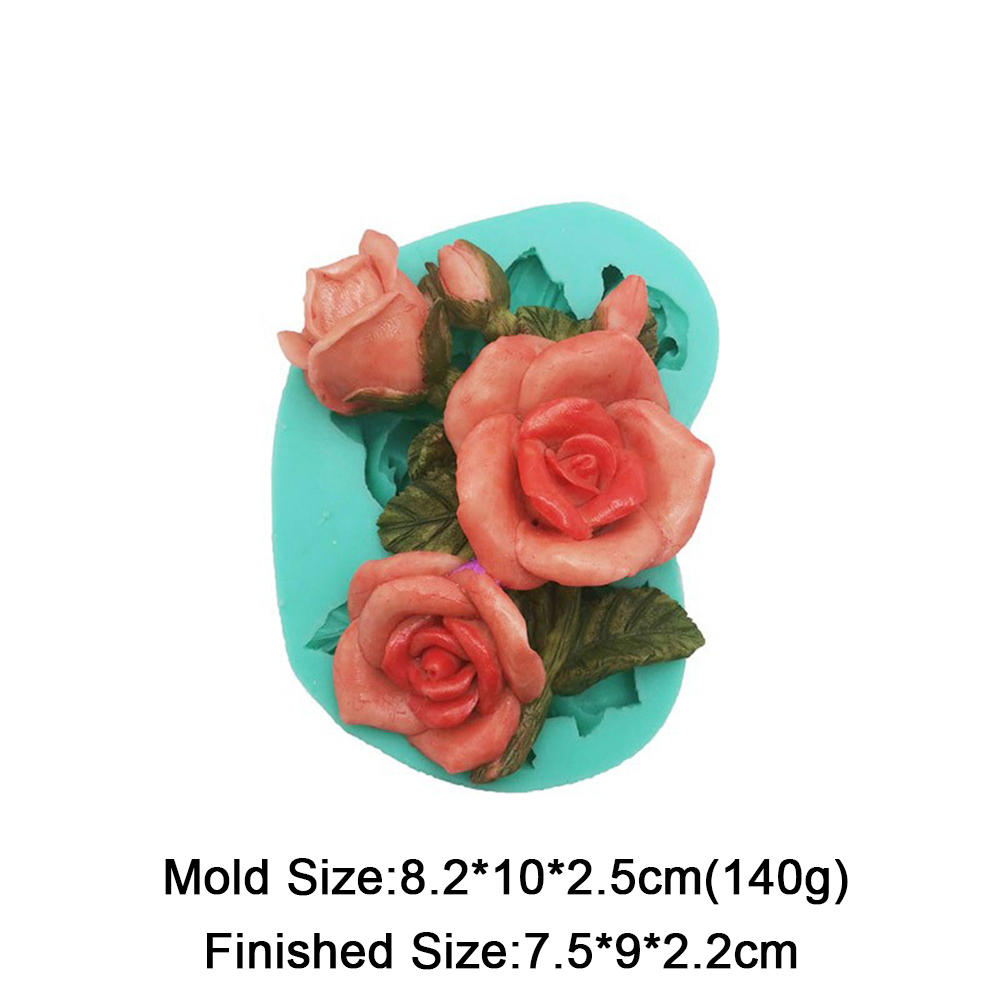 11 Models Flowers Shape Silicone Fondant Mold Sunflower Rose Carnation Flower Molds Cake Decorating Tools Dessert Baking Mould: F1084HD