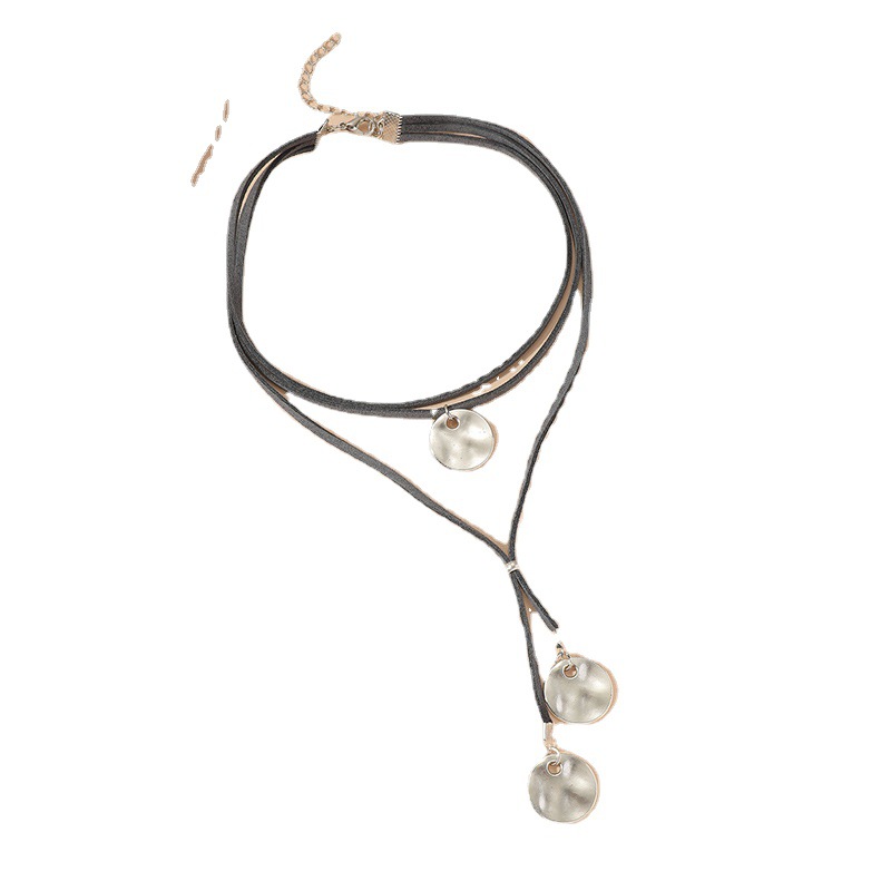 WEILIRIAN Collana Multistrato In Velluto Nero Con Perle Dorate – Corta, Girocollo, Stile Boho – Donna E Ragazza