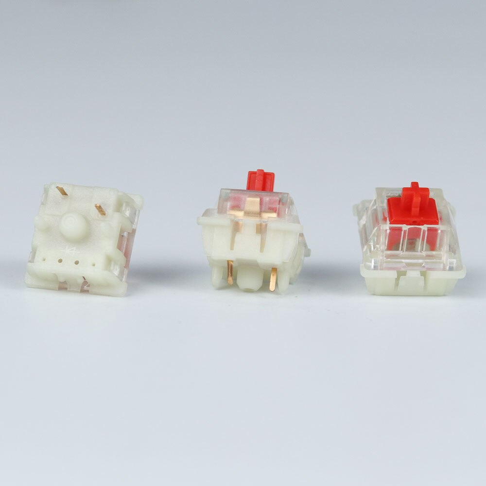 Gateron silent switch Black Red clear 5pin transparent tops for mechaniacl keyboard Compatible with MX switch