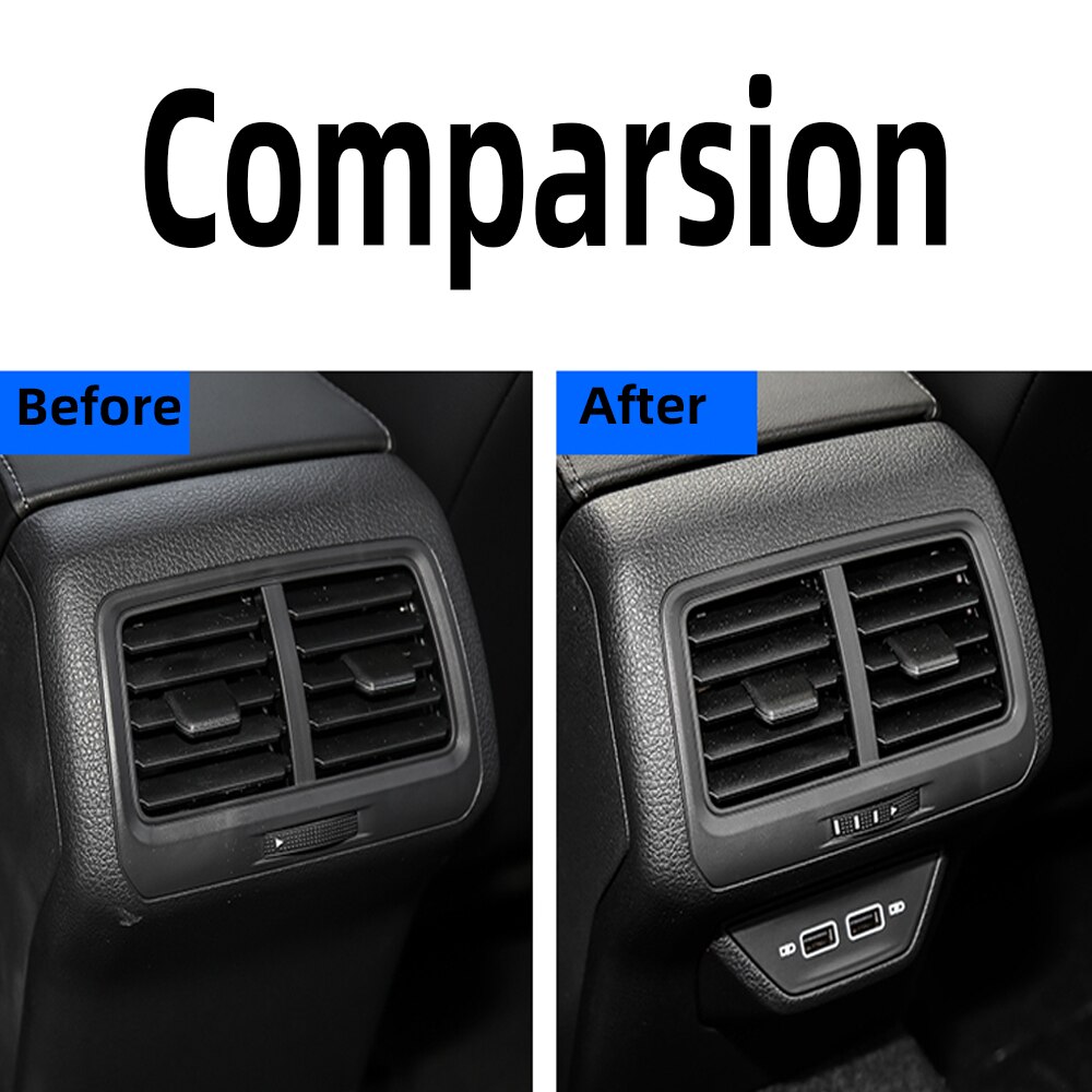 Centro de la parte trasera de la consola doble puerto USB módulo para VW Passat B8 Golf 7 De Tigua de Polo Skoda Octavia 3 Superb Kodiaq 5Q0035726L