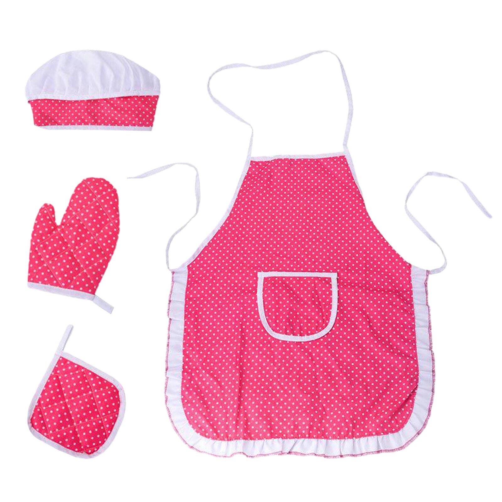 Complete Kids Cooking And Baking Set - 4 Pcs Includes Apron & Chef Hat, Oven