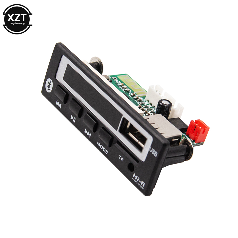 Car Audio USB TF FM Radio MP3 Module Wireless Bluetooth 5.0 12V MP3 WMA Decoder Board MP3 Player with Remote Control For Car
