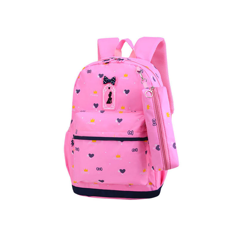 3 stks/set Leuke Boog School Rugzak Voor Meisjes Afdrukken Meisjes School Tassen Kids Rugzak Meisjes Student Schooltassen Student Mochila