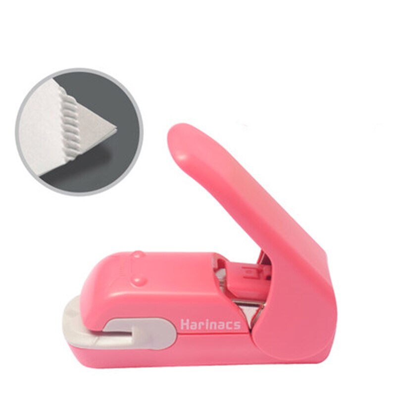 KOKUYO Staple-Free Stapler Harinacs Press SLN-MSH/MPH Embossing Needleless Safe And for Office, Student: MPH105 pink