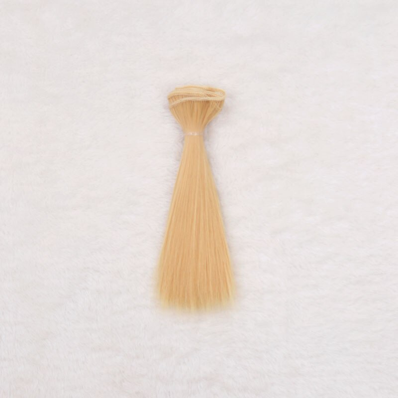 1pcs 15*100cm Doll Accessories Long Straight Synthetic Fiber BJD SD Wig Hair For Doll Wigs High-temperature Wire girl toys