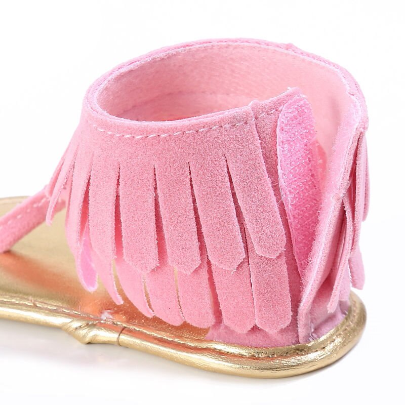 Peuter Baby Meisjes Sandalen Kid Kwastje Klompen Zomer Babyschoenen Meisje Zool Schoenen Schoenen Flip Flops