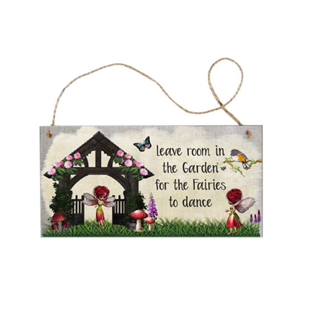 Address Signs Garden Plaque Wood Plaque Sign Wall Hanging Sign Size 10×20cm Board Sign for Home Kitchen Garden Message Wooden: A