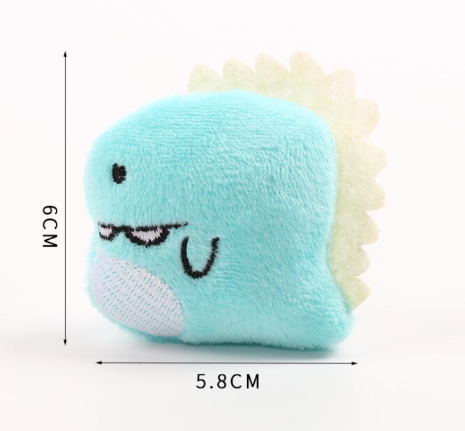 Katteleker mini kattemynte myke leker assortert design kjøp 3 eller 10 elementer til å få 30% eller 40%  rabatt på det totale kjøkjæledyr: dinosaur b