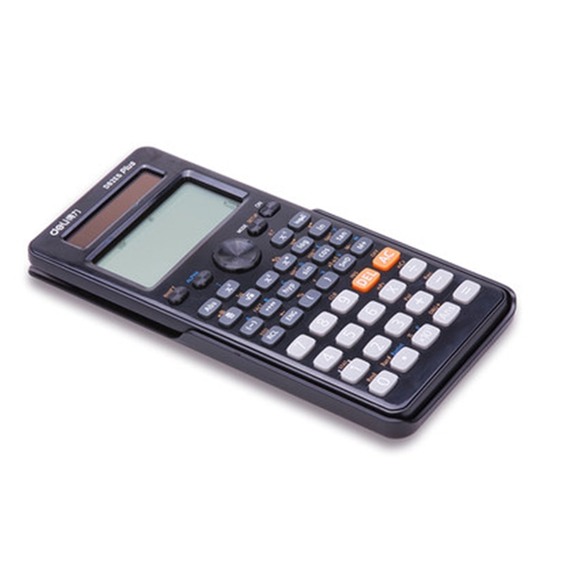 Desktop Dual Power 252 Kinds Function Scientific Calculator Solar+Battery Power 12 Digital 2-Line LCD Display