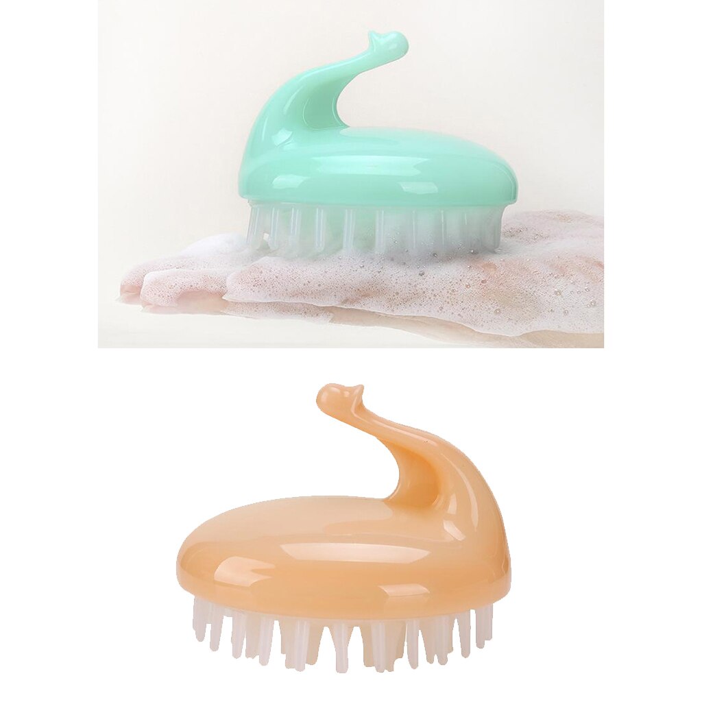 Silicone Hair Scalp Massager Shampoo Brush Head Scrubber Dandruff Brush for Women Men or Pets