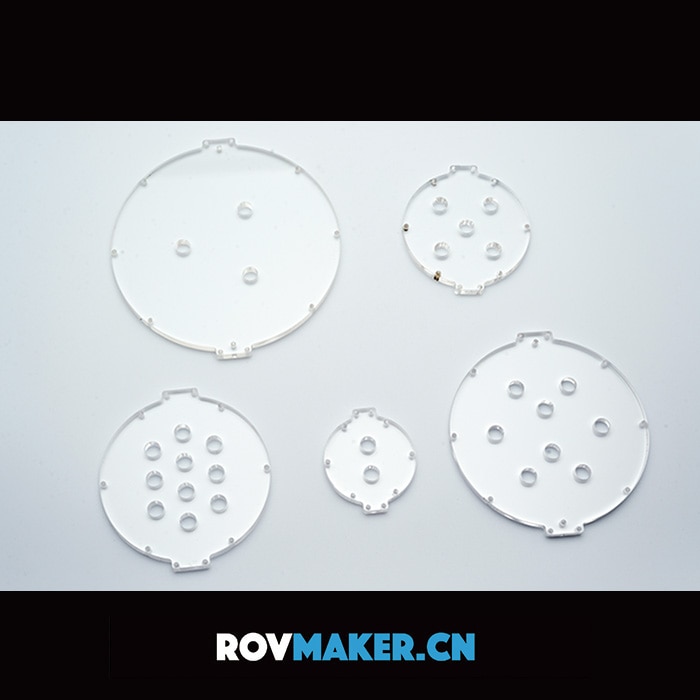 ROVMAKER Acrylic Sealed Cabin Cover Board Underwater Robot Hatch Sealing Parts for ROV underwater robot