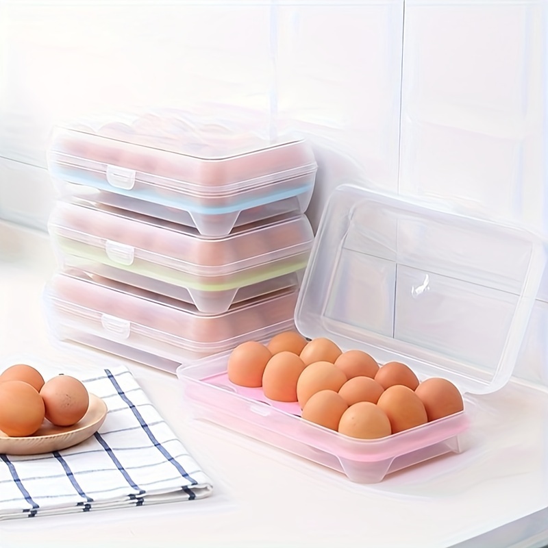 Kitchen Refrigerator Egg Preservation Box Portable Egg Box Bracket Out Picnic Egg Protection Box Storage Box Kitchen Accessories