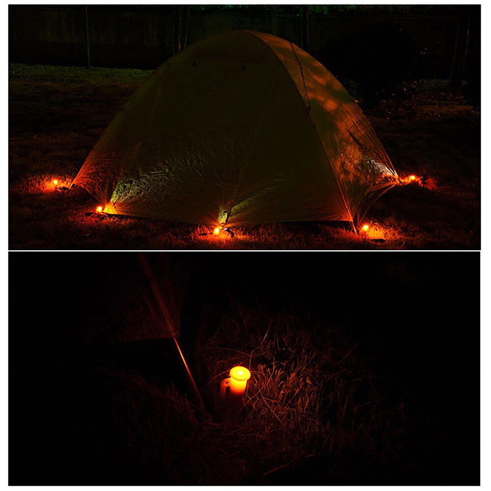 8/4/2 stuks ultralichte kampeertentharingen, plastic tentharingen, haringen, spijkers met led-verlichting, tentaccessoires, strandtentenbouwgereedschap
