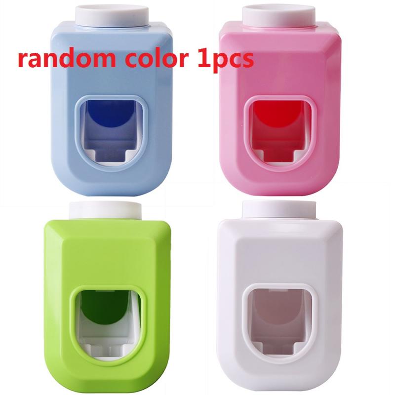 Distributeur automatique de dentifrice pour enfants, presse-agrumes, support mural, accessoires de salle de bain: Couleur aléatoire
