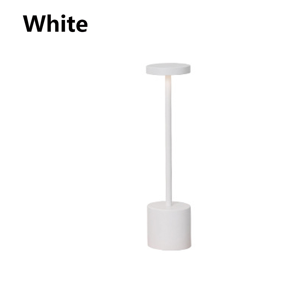 Klassisk ledet-bordlampe med berøringssensor, oppladbar, trådløs skrivebordslampe, justerbare temperaturer 3 farger, moderne ledet-nattlys
