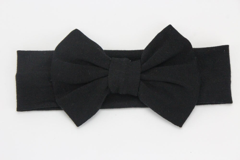 Diadema de lazo para bebé recién nacido, bandanas de algodón tejidas para niña, turbante elástico para niña, diademas para bebé