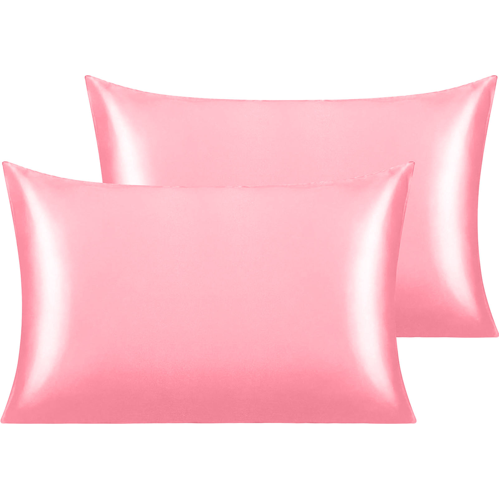 2-pack satijnen kussensloop voor haar en huid Superzacht en verkoelend vergelijkbaar met zijden kussenslopen met envelopsluiting Huishoudtextiel: 470*1200mm / plum