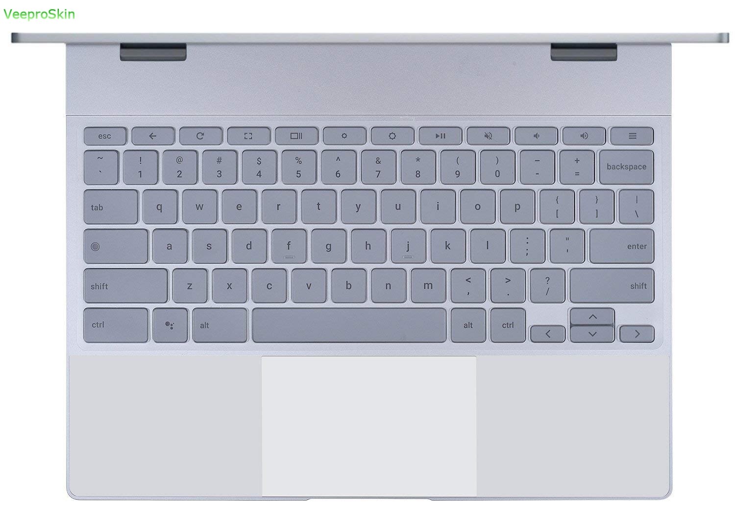 For 12.3" Google Pixelbook Chromebook Silicone Keyboard Cover Touch-Screen Chromebook Keyboard Skin US Layout