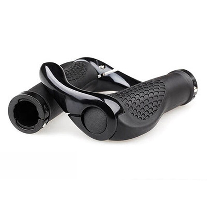 Rubber Bike Handlebar Grips Cover BMX MTB Mountain Bicycle Handles Anti-skid Bicycles Bar Grips Fixed Gear Bicycle Parts: Deputy black