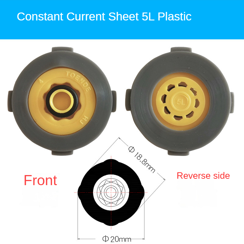 1 Pcs Constant Flow Sheet Built-in Shower Head Top Spray/faucet Flow Limiting Water Saving Sheet Check Valve Water Saver DN15: Burgundy