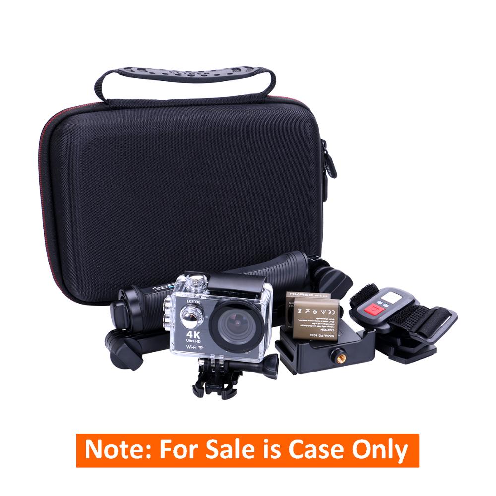 LTGEM EVA Shockproof Carrying Hard case voor AKASO EK7000 4K Wifi Sport Actie Camera Ultra HD Waterdichte DV Camcorder