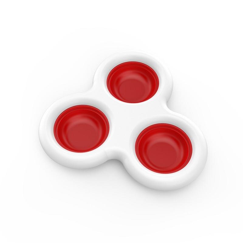 1Pc Baby Knijpen Speelgoed Creatieve Cartoon Vroege Onderwijs Intelligente Ontwikkelen Speelgoed Stress Relief Speelgoed Voor Kind Vroege Autisme Speciale nodig: red white