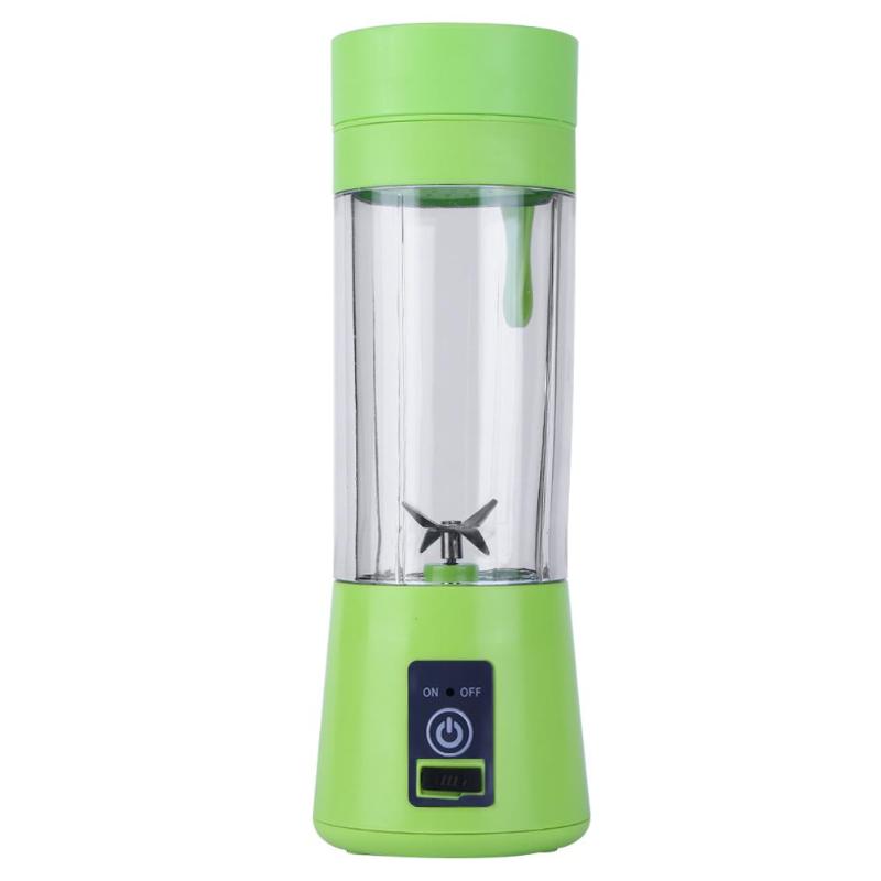 380ml USB Rechargeable Blender Mixer 6 Blades Juicer Bottle Cup Juice Citrus Lemon Vegetables Fruit Smoothie Squeezers Reamers