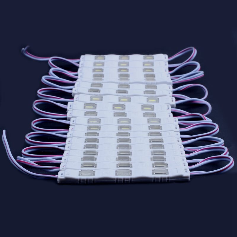 ! 20Pc - 3 LED Module Strip Lights SMD 5730 12V Waterproof AD Sign Window
