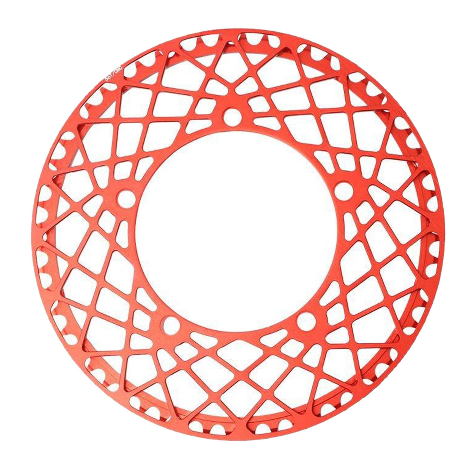 Single Chainring 130 BCD Bike Chain Ring Narrow Wide 9 10 11 Speed Folding Bicycle MTB Road Bike Cycling Chainwheel 2 Sizes: 56T Red