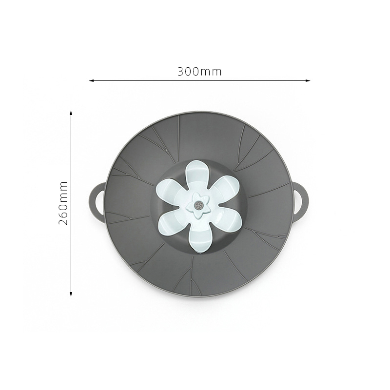 Tapa de silicona con forma de flor 3D para olla, tapa antisalpicaduras, accesorio de cocina