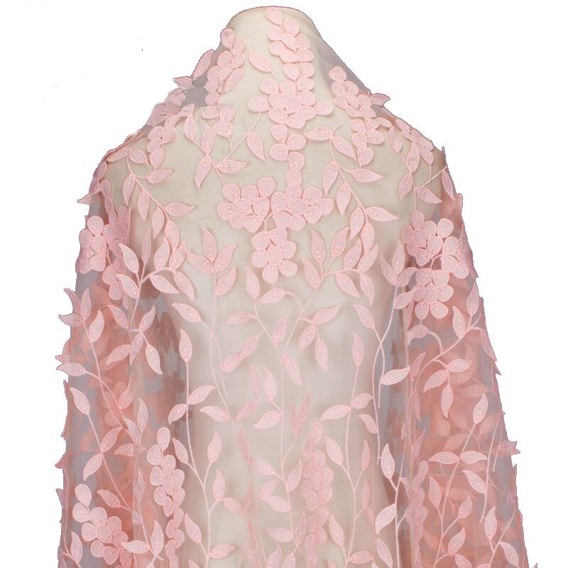 Tulle brodé blanc maille pour mariage | Tissu africain de , tissu dentelle, fleurs 3D brodées, Tulle dentelle, bricolage, 120CM de largeur
