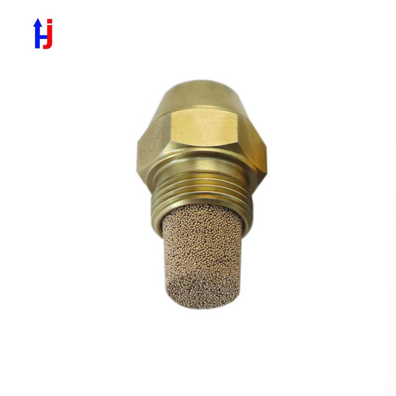 Buse de mazout en laiton, jet solide, injection de Eva diesel, jet de combustion, chauffage de transporteurs icphone, 0.3-6.0 USgal/H, 60 résistant, 9/16 po: Marron