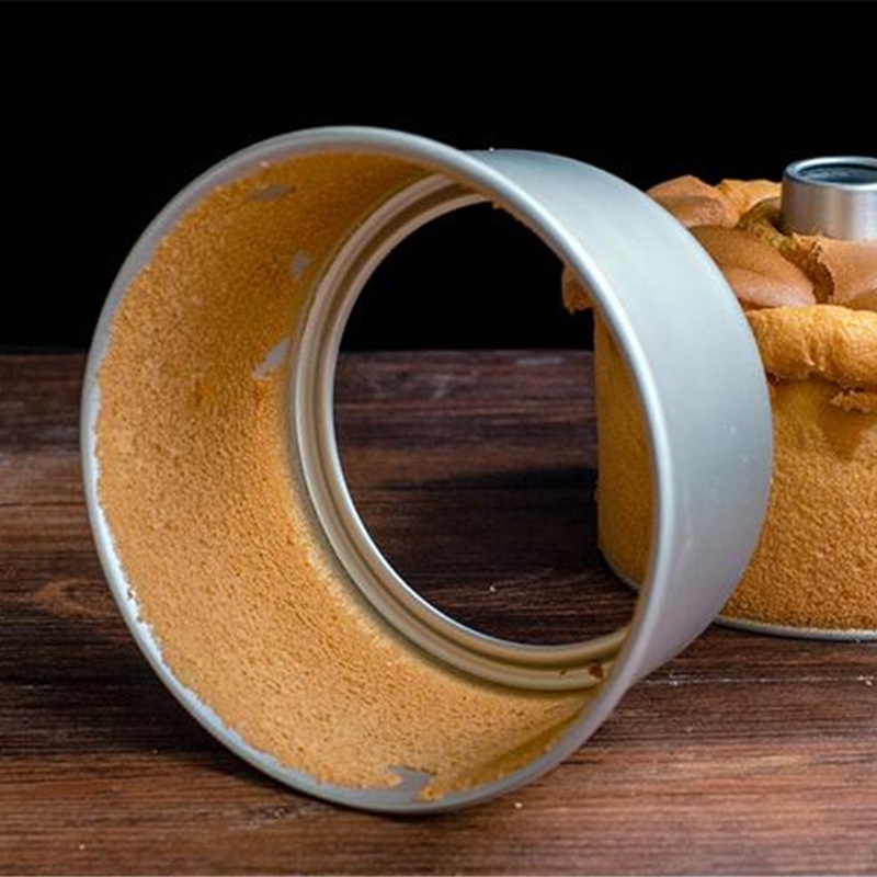 6Inch 8Inch Aluminum Alloy Round Chiffon Cake Pan Removable Bottom Hollow Chimney Cake Mold DIY Baking Cake Tools