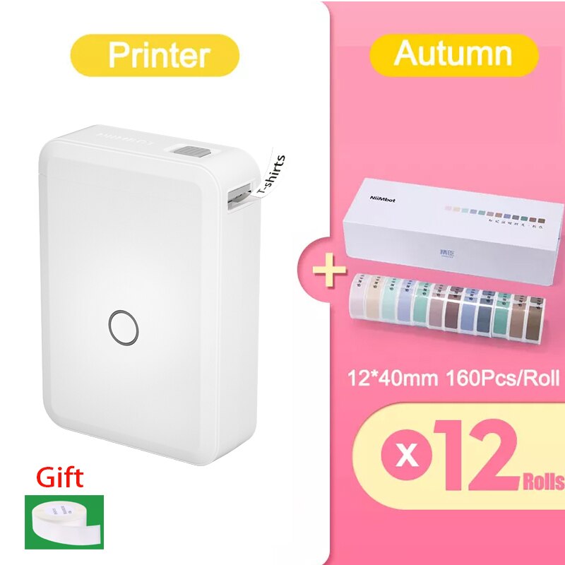 Niimbot D110 Label Printer Cable Label Maker Wireless Printer Tape Included Multiple Templates Available for Phone Office Home