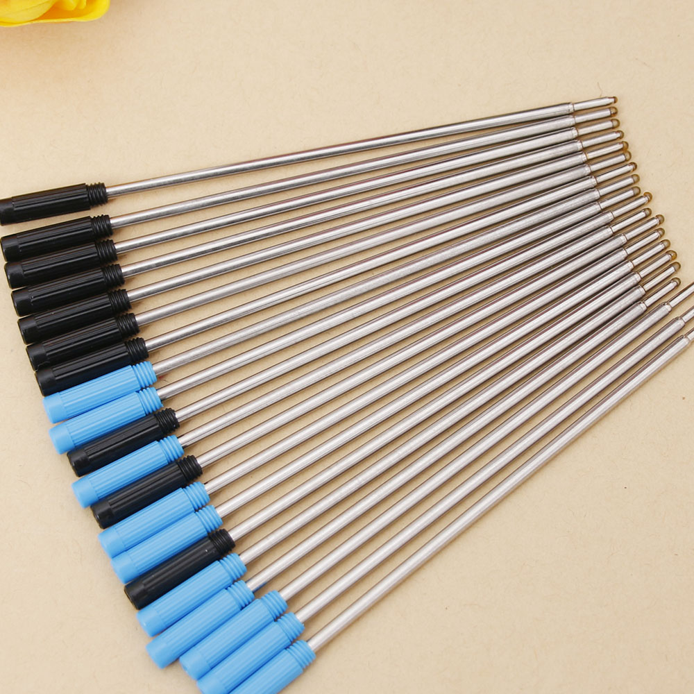 10Pcs/Set Refills Cross Style Ballpoint Pen Ink Refills Suit 0.7mm BLACK and Blue