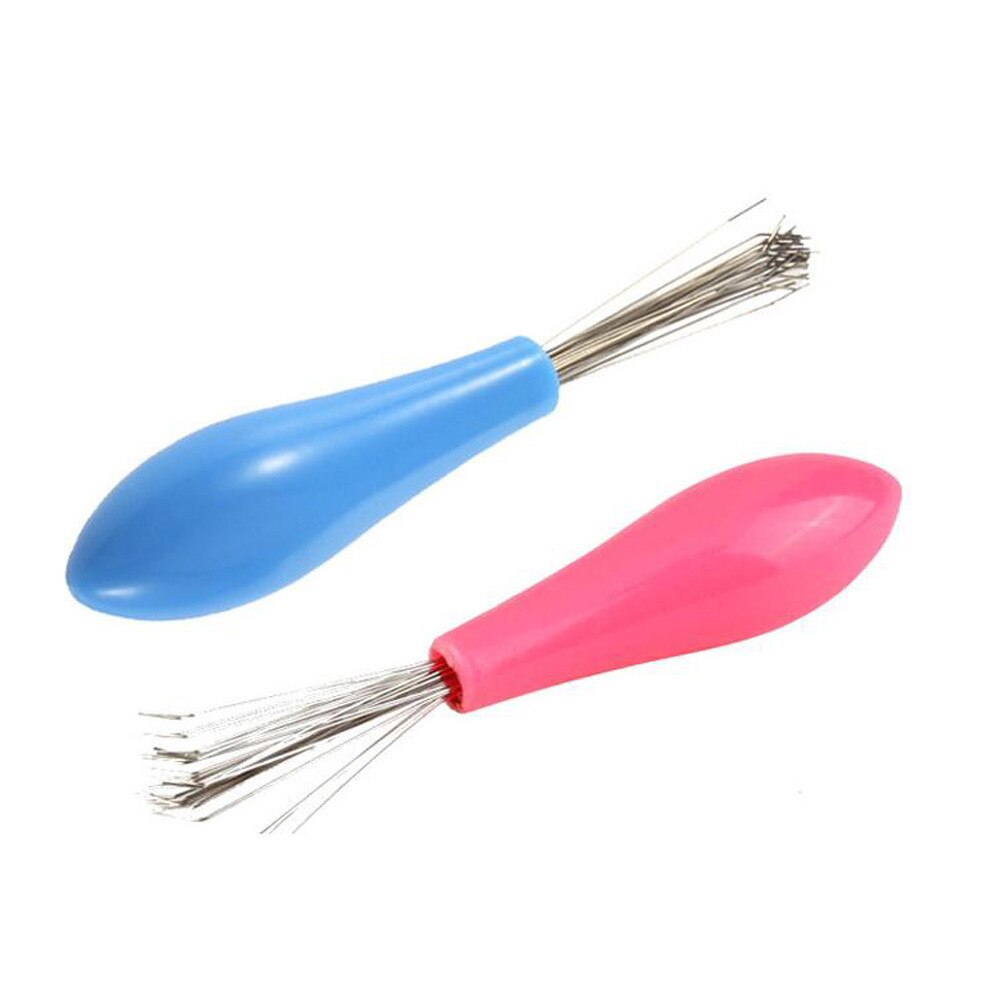 Haar Borstel Kam Cleaner Embedded Tool Plastic Cleaning Verwijderbare Handvat Cleaner Accessoires Gemak #50: Default Title