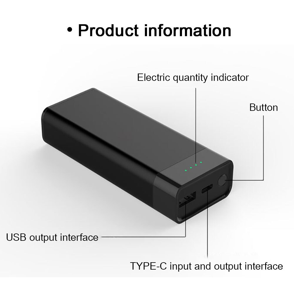 USB-C 18W Fast Charging Power Bank 10000mAh Large Battery Capacity or Laptop External Battery Charger For iPhone Samsung Xiaomi