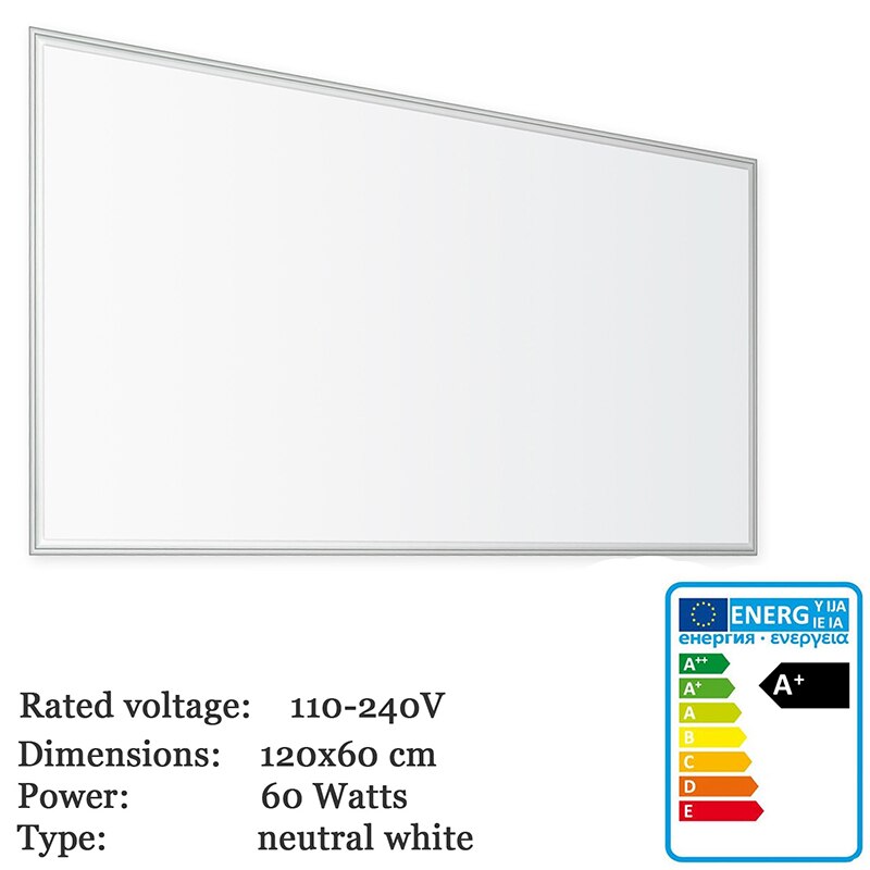 Thorx LED B 120x60 cm Ultraslim LED Panel - 60W, 5700lm led driver 100-240V, cool / warm / neutral Korea Japan fast