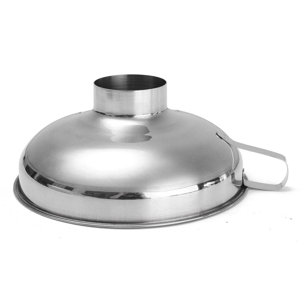 Kicute Newest Stainless Steel Funnel Cup Hopper Filter Wide Mouth Tool And Lab Educatinal Stationery 14.6cm Laboratory Supply